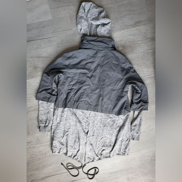 JACK by BB Dakota size XS Dark & Light Gray Hooded Sweater-Jacket - Picture 3 of 4